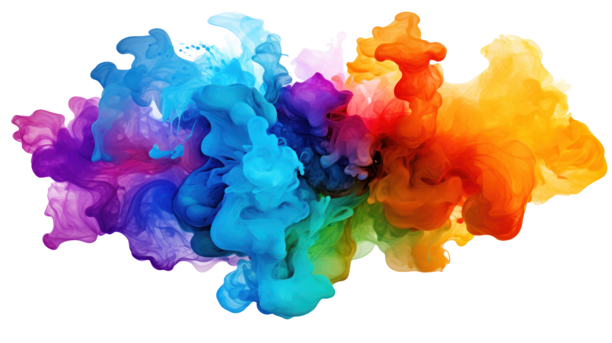 Colorful ink splash